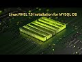 Linux RHEL 7.5 Installation for MYSQL DB #Linux #RHEL7 #MySQL #MySQLInstallation