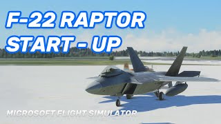 TopMachStudios F22 Raptor (Payware)  Engine Start Tutorial
