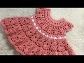 Vestido de crochê “Vitória” tamanho recém nascido (com tabela para até 12 meses)