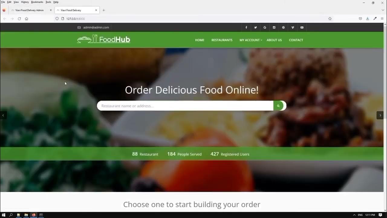 Online Food Order System By Laravel - YouTube