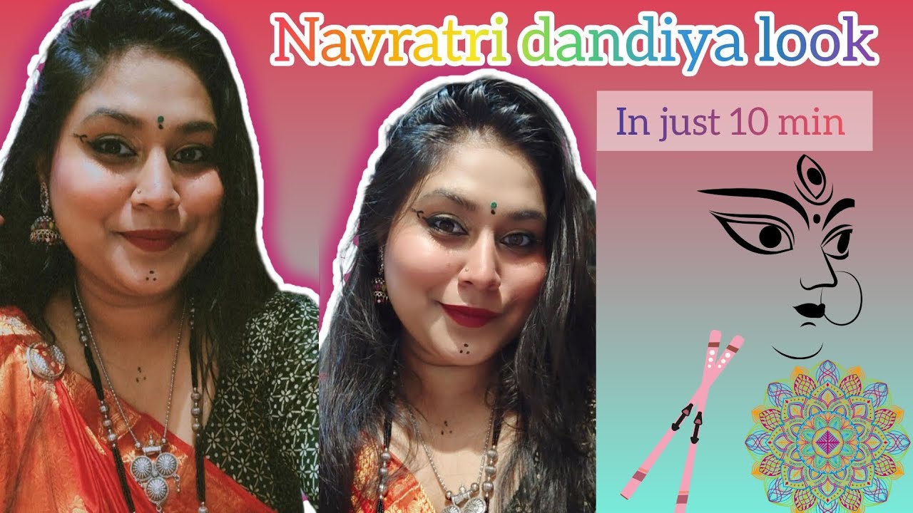 ✨ Perfect Garba Look 2025 | Navratri Makeup  & Step by Step Festive Glam Tutorial