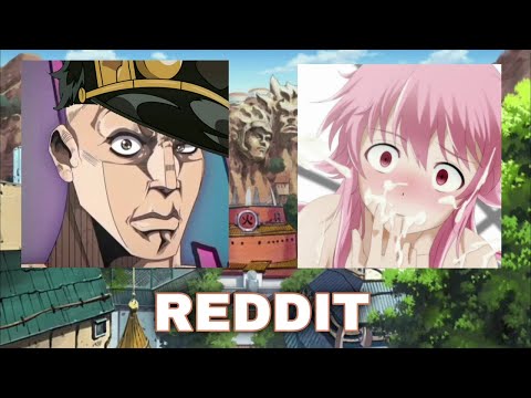 Anime vs Reddit (the Rock reaction meme) 