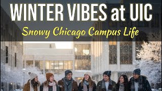 Winter at UIC: University Vibes in Chicago ❄️🏙️ #uic #chicago 