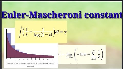 Integral representation of Euler-Mascheroni constant | 2