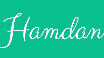 Learn how to Write the Name Hamdan Signature Style in Cursive Writing