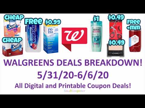 Walgreens Deals Breakdown 5/31/20-6/6/20! All Digital and Printable Coupon Deals!