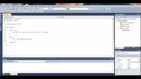 Microsoft Visual Studio C++ Tutorial 7(if & else statements), HD