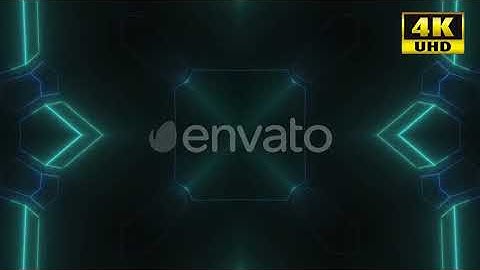 5 Blue Neon Shape Vj Loop Pack | Motion Graphics - Videohive template