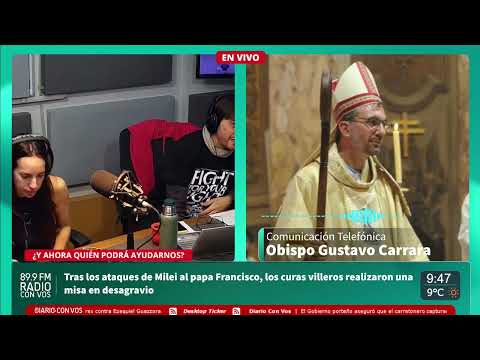 El padre Carrara comentó sobre los ataques de Milei al papa Francisco