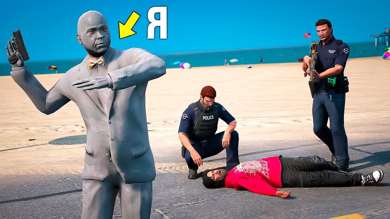 ФЕЙКОВЫЙ NPC ОБМАНУЛ ПОЛИЦЕЙСКИХ - GTA 5 RP