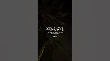 (رب اجعلني مقيم الصلاة) القارئ: محمد صديق المنشاوي