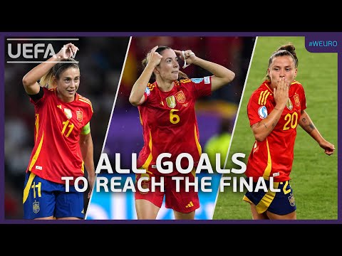 🇪🇸 EVERY SPAIN GOAL To Reach The Women's EURO Final ⚽