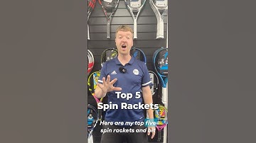 Top 5 Spin Rackets! #tennis #tennisrackets  #tennistips