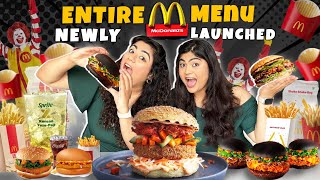 🤩Eating the ENTIRE MENU of McDonald’s! *SO MANY NEW ITEMS*🤭 #thakursisters