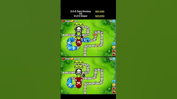 Tier 5 Dart Monkey VS Tier 5 Sniper #bloonstd6 #btd6