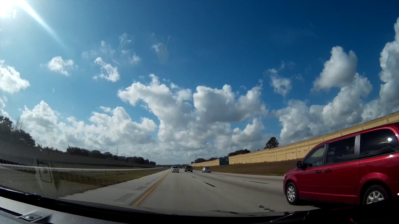 dbpower 600a Orlando to Clearwater Beach Dashcam HD