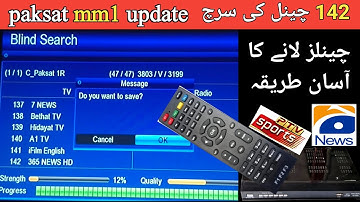 Paksat MM1 New Update 2025 | New Channels List & Frequency Setting | How to Tune New Dish Receiver