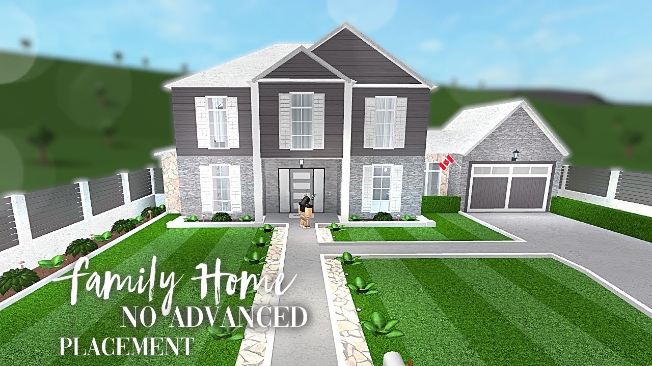 Roblox Bloxburg Family Home No Advanced Placement Youtube