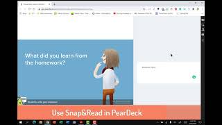 Snap and Read Screenshot Reader in PearDeck screenshot 4