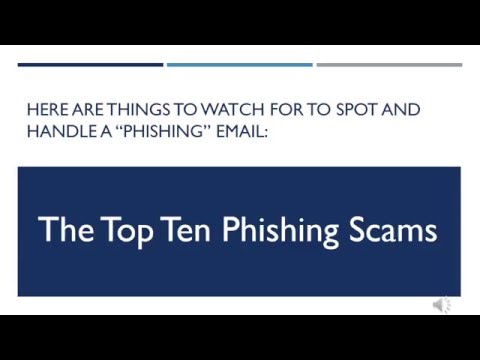 Top Ten Phishing Email Scams