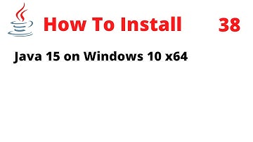 How To Install JDK 15 on Windows 10 x64