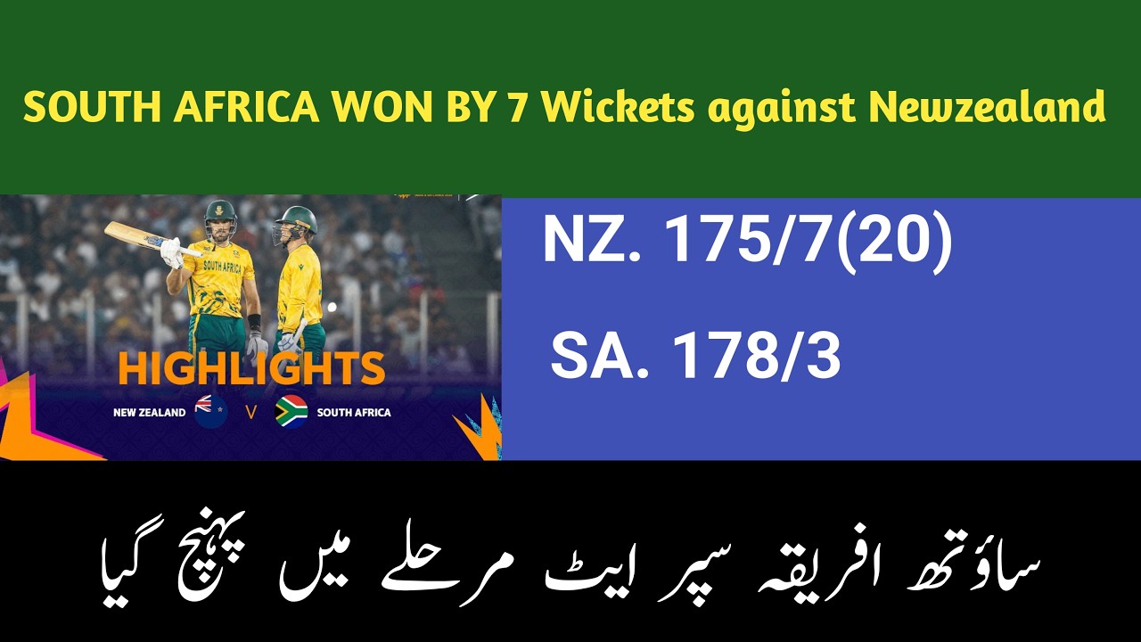 South Africa vs New Zealand T20 World Cup 2026 Highlights | SA vs NZ ...