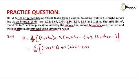 20th Numerical Previous Year Gate Questions of GE - GATE Geomatics Engineering