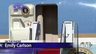 President Barack Obama arrives in Anchorage, Alaska for GLACIER conference