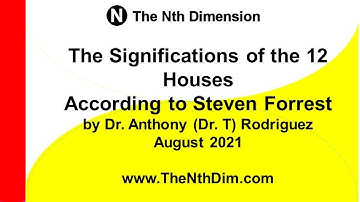 The Significations of the 12 Houses According to Steven Forrest