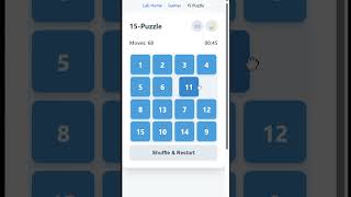 Master the 15-Puzzle in 60 seconds ⏱️