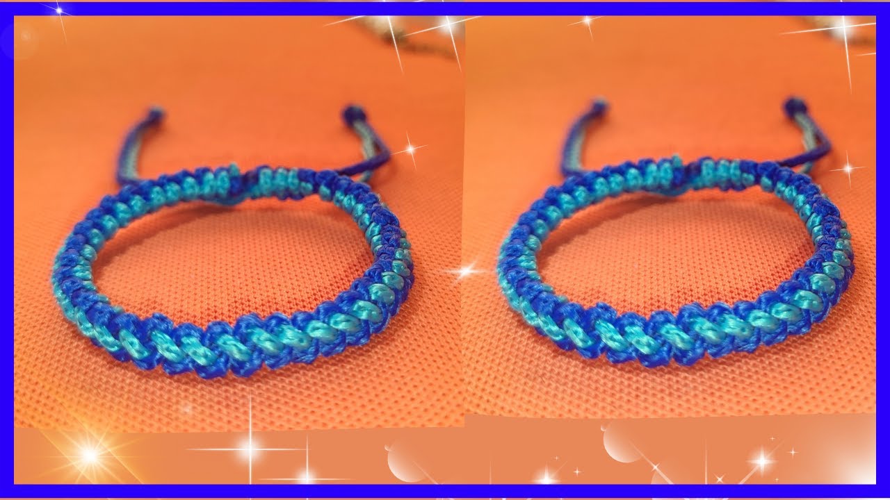 Pulseras con hilos de colores