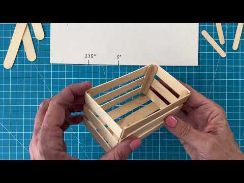How to Make a Popsicle Stick Crate