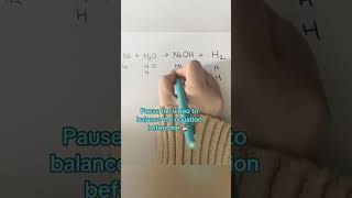 Balance the equation before me 👀 #chemistryrevision #gcserevision