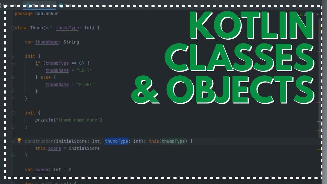 Android Basics 013 - Kotlin Classes and objects - YouTube
