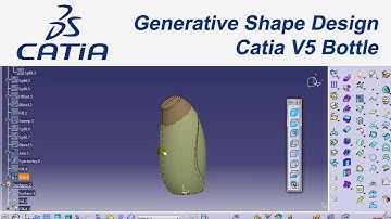 Catia V5 Eğitim(#43) Tutorial Generative Shape Design Bottle