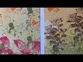 Distress oxides on the Gelli plate - process video