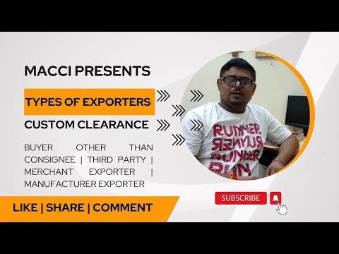 Buyer Other Than Consignee|Third Party|Merchant|Manufacturer|Types of Exporters in Hindi|Part3|#EP18