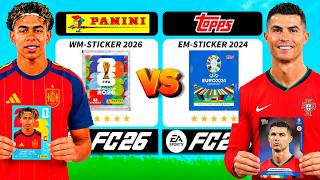 FC WM Sticker 2026 vs FC EM Sticker 2024 in FC 26! 👀⚽️ | USA WM 2026