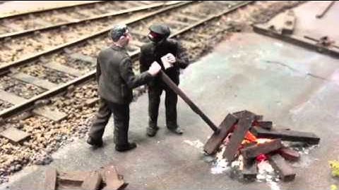 Seabury Town - O gauge model railway layout action figures