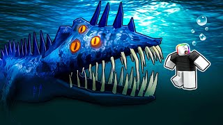 深海恐懼怪物🐳 🦈 🙀 😰！！！海底有超可怕的怪物出沒，我能夠在海獸口中活下來嗎?！！！【Roblox 機器磚塊】