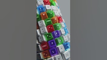 Final render of the Cylindrical Keyboard in Blender 3D #blendershorts #blender #geometrynodes #cgi