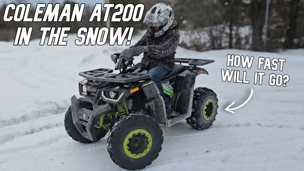 Coleman AT200-B in the snow! | Top speed run + testing new camera setup