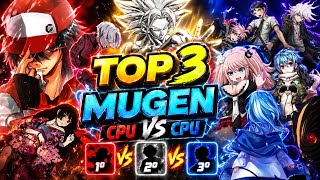TOP 3 MUGEN SEM EMULADOR para celular/mobile Com modo CPU VS CPU LINK DIRETO 💯