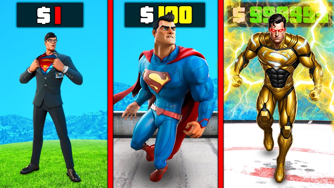 $1 to $1,000,000,000 SUPERMAN in GTA 5