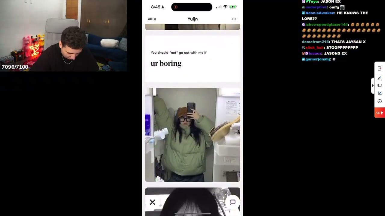 FAZE LACY MATCHED WITH JASONTHEWEEN EX GIRLFRIEND ON HINGE