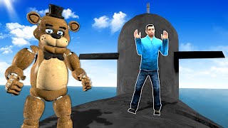Hiding from FNAF on a SUBMARINE!  Garry's Mod Hide and Seek