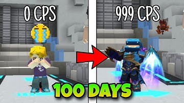 0 CPS to 999 CPS in 100 Days in BedWars Tutorial!! 😱 (Blockman GO)