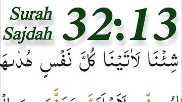 Lesson #12 Surah As Sajdah 32: Ayah 12| سورةالسجدةحفظ #Hifz #alifinhisnameHifz @AlifInHisName