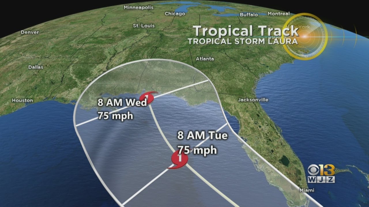Tropical Storm Laura Forms In Atlantic Ocean - YouTube