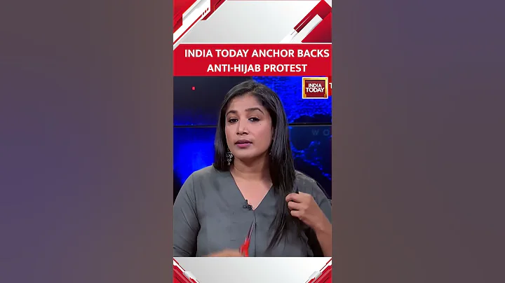 India Today Anchor Geeta Mohan Cuts Her Hair On Camera In Solidarity With Iranian Women | #shorts